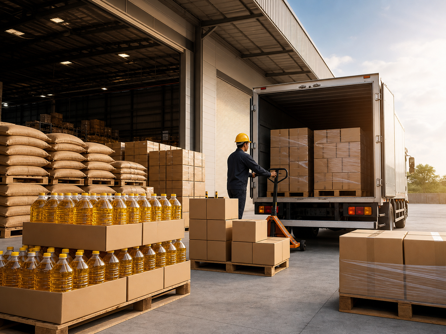 Bulk food commodity distribution and logistics